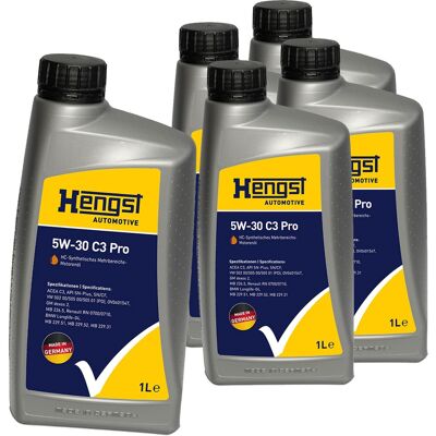 HENGST FILTER 5x1l Hengst 5w30 C3 Motoröl Passend Für Bmw Ll-04 Vw 502.00 Mb 229.52 Ov0401547: Artikelnummer: 701800000 Ean Nummer: 4030776055306 HENGST FILTER 5x1l Hengst 5w30 C3 Motoröl Passend Für Bmw Ll-04 Vw 502.00 Mb 229.52 Ov0401547: Artikelnummer: 701800000 Ean Nummer: 4030776055306