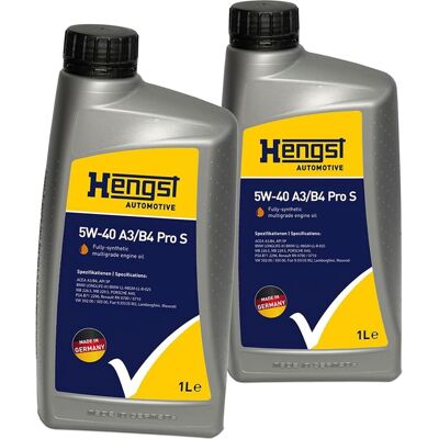 HENGST FILTER 2 X 1l Hengst 5w40 A3/b4 Motoröl Passend Für Mb 229.5 Vw 502.00 Rn 0710 Api Sn: Artikelnummer: 710800000 Ean Nummer: 4030776055399 HENGST FILTER 2 X 1l Hengst 5w40 A3/b4 Motoröl Passend Für Mb 229.5 Vw 502.00 Rn 0710 Api Sn: Artikelnummer: 710800000 Ean Nummer: 4030776055399