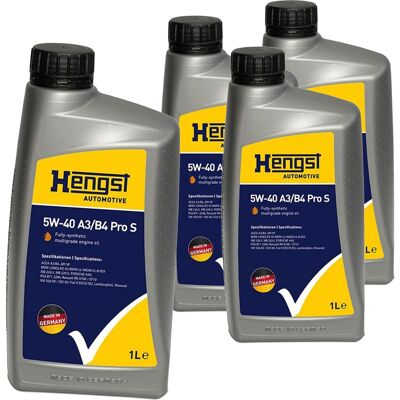 HENGST FILTER 4 X 1l Hengst 5w40 A3/b4 Motoröl Passend Für Mb 229.5 Vw 502.00 Rn 0710 Api Sn: Artikelnummer: 710800000 Ean Nummer: 4030776055399 HENGST FILTER 4 X 1l Hengst 5w40 A3/b4 Motoröl Passend Für Mb 229.5 Vw 502.00 Rn 0710 Api Sn: Artikelnummer: 710800000 Ean Nummer: 4030776055399