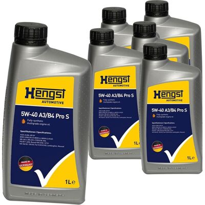 HENGST FILTER 6 X 1l Hengst 5w40 A3/b4 Motoröl Passend Für Mb 229.5 Vw 502.00 Rn 0710 Api Sn: Artikelnummer: 710800000 Ean Nummer: 4030776055399 HENGST FILTER 6 X 1l Hengst 5w40 A3/b4 Motoröl Passend Für Mb 229.5 Vw 502.00 Rn 0710 Api Sn: Artikelnummer: 710800000 Ean Nummer: 4030776055399