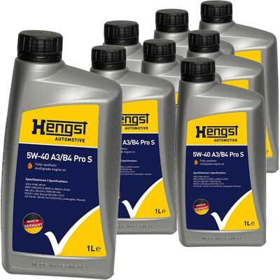 HENGST FILTER 8 X 1l Hengst 5w40 A3/b4 Motoröl Passend Für Mb 229.5 Vw 502.00 Rn 0710 Api Sn: Artikelnummer: 710800000 Ean Nummer: 4030776055399 HENGST FILTER 8 X 1l Hengst 5w40 A3/b4 Motoröl Passend Für Mb 229.5 Vw 502.00 Rn 0710 Api Sn: Artikelnummer: 710800000 Ean Nummer: 4030776055399
