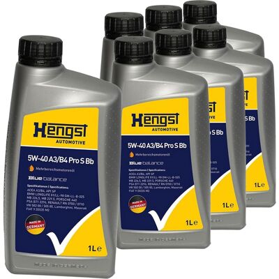 HENGST FILTER 7x1l Hengst 5w40 A3/b4 Pro S Bb Motoröl Passend Für 229.5/rn0710/api Sn/vw502.00: Artikelnummer: 2114800000 Ean Nummer: 4030776093599 HENGST FILTER 7x1l Hengst 5w40 A3/b4 Pro S Bb Motoröl Passend Für 229.5/rn0710/api Sn/vw502.00: Artikelnummer: 2114800000 Ean Nummer: 4030776093599