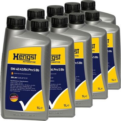 HENGST FILTER 9x1l Hengst 5w40 A3/b4 Pro S Bb Motoröl Passend Für 229.5/rn0710/api Sn/vw502.00: Artikelnummer: 2114800000 Ean Nummer: 4030776093599 HENGST FILTER 9x1l Hengst 5w40 A3/b4 Pro S Bb Motoröl Passend Für 229.5/rn0710/api Sn/vw502.00: Artikelnummer: 2114800000 Ean Nummer: 4030776093599