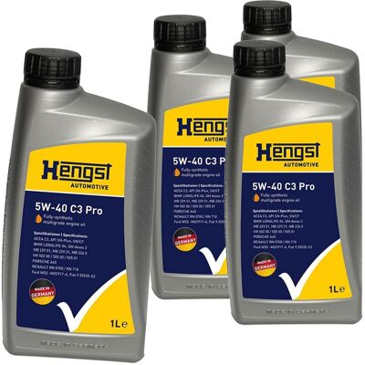 HENGST FILTER 4x 1l Hengst 5w40 C3 Pro Motoröl Passend Für Mb 229.51 Vw 502.00 Rn 0710 Api Sn: Artikelnummer: 716800000 Ean Nummer: 4030776055450 HENGST FILTER 4x 1l Hengst 5w40 C3 Pro Motoröl Passend Für Mb 229.51 Vw 502.00 Rn 0710 Api Sn: Artikelnummer: 716800000 Ean Nummer: 4030776055450