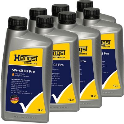 HENGST FILTER 7x 1l Hengst 5w40 C3 Pro Motoröl Passend Für Mb 229.51 Vw 502.00 Rn 0710 Api Sn: Artikelnummer: 716800000 Ean Nummer: 4030776055450 HENGST FILTER 7x 1l Hengst 5w40 C3 Pro Motoröl Passend Für Mb 229.51 Vw 502.00 Rn 0710 Api Sn: Artikelnummer: 716800000 Ean Nummer: 4030776055450