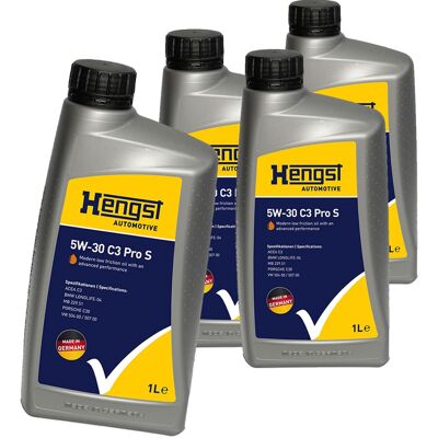 HENGST FILTER 4x1l Hengst 5w30 C3 Pro S Motoröl Passend Für Vw 507.00 Bmw Ll-04 Psa B71 2290: Artikelnummer: 705800000 Ean Nummer: 4030776055344 HENGST FILTER 4x1l Hengst 5w30 C3 Pro S Motoröl Passend Für Vw 507.00 Bmw Ll-04 Psa B71 2290: Artikelnummer: 705800000 Ean Nummer: 4030776055344