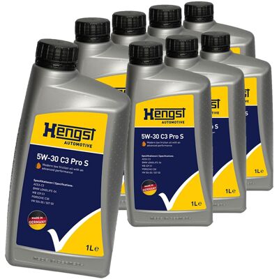 HENGST FILTER 8x1l Hengst 5w30 C3 Pro S Motoröl Passend Für Vw 507.00 Bmw Ll-04 Psa B71 2290: Artikelnummer: 705800000 Ean Nummer: 4030776055344 HENGST FILTER 8x1l Hengst 5w30 C3 Pro S Motoröl Passend Für Vw 507.00 Bmw Ll-04 Psa B71 2290: Artikelnummer: 705800000 Ean Nummer: 4030776055344