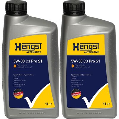 HENGST FILTER 2x1l Hengst 5w30 C3 Pro S1 Motoröl Passend Für 504.00 507.00 Mb 229.51 Bmw Ll-04: 5w-30 C3 Pro S1 Artikelnummer: 736800000 Ean Nummer: 4030776055658 HENGST FILTER 2x1l Hengst 5w30 C3 Pro S1 Motoröl Passend Für 504.00 507.00 Mb 229.51 Bmw Ll-04: 5w-30 C3 Pro S1 Artikelnummer: 736800000 Ean Nummer: 4030776055658