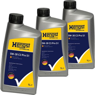 HENGST FILTER 3x1l Hengst 5w30 C3 Pro S1 Motoröl Passend Für 504.00 507.00 Mb 229.51 Bmw Ll-04: 5w-30 C3 Pro S1 Artikelnummer: 736800000 Ean Nummer: 4030776055658 HENGST FILTER 3x1l Hengst 5w30 C3 Pro S1 Motoröl Passend Für 504.00 507.00 Mb 229.51 Bmw Ll-04: 5w-30 C3 Pro S1 Artikelnummer: 736800000 Ean Nummer: 4030776055658