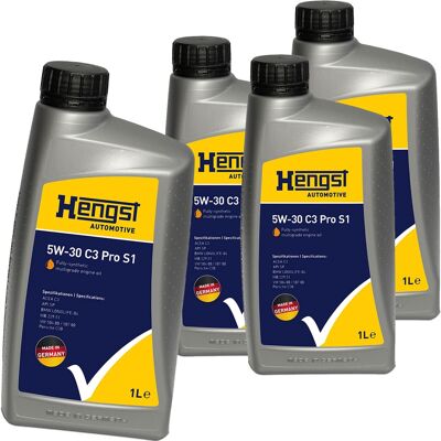 HENGST FILTER 4x1l Hengst 5w30 C3 Pro S1 Motoröl Passend Für 504.00 507.00 Mb 229.51 Bmw Ll-04: 5w-30 C3 Pro S1 Artikelnummer: 736800000 Ean Nummer: 4030776055658 HENGST FILTER 4x1l Hengst 5w30 C3 Pro S1 Motoröl Passend Für 504.00 507.00 Mb 229.51 Bmw Ll-04: 5w-30 C3 Pro S1 Artikelnummer: 736800000 Ean Nummer: 4030776055658