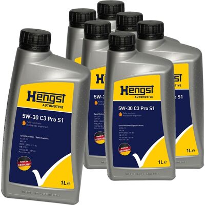 HENGST FILTER 7x1l Hengst 5w30 C3 Pro S1 Motoröl Passend Für 504.00 507.00 Mb 229.51 Bmw Ll-04: 5w-30 C3 Pro S1 Artikelnummer: 736800000 Ean Nummer: 4030776055658 HENGST FILTER 7x1l Hengst 5w30 C3 Pro S1 Motoröl Passend Für 504.00 507.00 Mb 229.51 Bmw Ll-04: 5w-30 C3 Pro S1 Artikelnummer: 736800000 Ean Nummer: 4030776055658