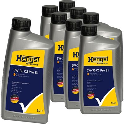 HENGST FILTER 8x1l Hengst 5w30 C3 Pro S1 Motoröl Passend Für 504.00 507.00 Mb 229.51 Bmw Ll-04: 5w-30 C3 Pro S1 Artikelnummer: 736800000 Ean Nummer: 4030776055658 HENGST FILTER 8x1l Hengst 5w30 C3 Pro S1 Motoröl Passend Für 504.00 507.00 Mb 229.51 Bmw Ll-04: 5w-30 C3 Pro S1 Artikelnummer: 736800000 Ean Nummer: 4030776055658