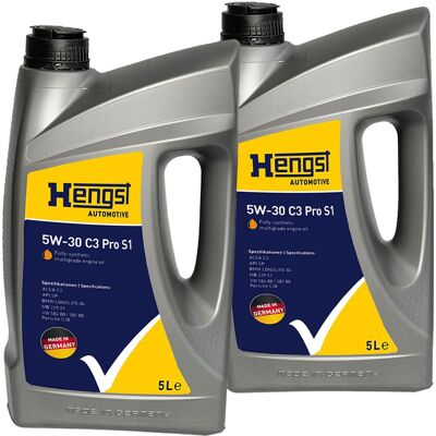 HENGST FILTER 2x5l Hengst 5w30 C3 Pro S1 Motoröl Passend Für 504.00 507.00 Mb 229.51 Bmw Ll-04: 5w-30 C3 Pro S1 Artikelnummer: 737800000 HENGST FILTER 2x5l Hengst 5w30 C3 Pro S1 Motoröl Passend Für 504.00 507.00 Mb 229.51 Bmw Ll-04: 5w-30 C3 Pro S1 Artikelnummer: 737800000