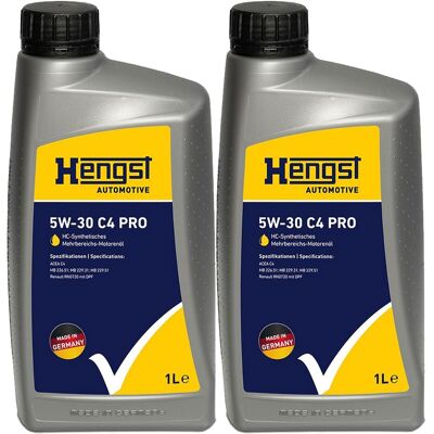 HENGST FILTER 2x1l Hengst 5w30 C4 Pro Motoröl Passend Für Rn 0720 Mb226.51 229.51 229.31: 5w-30 C4 Pro Artikelnummer: 2068800000 Ean Nummer: 4030776092998 HENGST FILTER 2x1l Hengst 5w30 C4 Pro Motoröl Passend Für Rn 0720 Mb226.51 229.51 229.31: 5w-30 C4 Pro Artikelnummer: 2068800000 Ean Nummer: 4030776092998