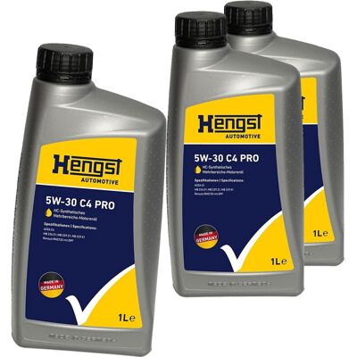 HENGST FILTER 3x1l Hengst 5w30 C4 Pro Motoröl Passend Für Rn 0720 Mb226.51 229.51 229.31: 5w-30 C4 Pro Artikelnummer: 2068800000 Ean Nummer: 4030776092998 HENGST FILTER 3x1l Hengst 5w30 C4 Pro Motoröl Passend Für Rn 0720 Mb226.51 229.51 229.31: 5w-30 C4 Pro Artikelnummer: 2068800000 Ean Nummer: 4030776092998