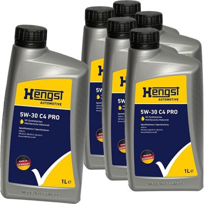 HENGST FILTER 6x1l Hengst 5w30 C4 Pro Motoröl Passend Für Rn 0720 Mb226.51 229.51 229.31: 5w-30 C4 Pro Artikelnummer: 2068800000 Ean Nummer: 4030776092998 HENGST FILTER 6x1l Hengst 5w30 C4 Pro Motoröl Passend Für Rn 0720 Mb226.51 229.51 229.31: 5w-30 C4 Pro Artikelnummer: 2068800000 Ean Nummer: 4030776092998