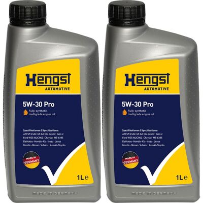 HENGST FILTER 2x 1l Hengst 5w30 Pro Motoröl Passend Für Api Sp Sn Gm Dexos 1 Gen 2 M2c929-a: 5w-30 Pro Artikelnummer: 726800000 Ean Nummer: 4030776055559 HENGST FILTER 2x 1l Hengst 5w30 Pro Motoröl Passend Für Api Sp Sn Gm Dexos 1 Gen 2 M2c929-a: 5w-30 Pro Artikelnummer: 726800000 Ean Nummer: 4030776055559