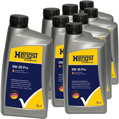 HENGST FILTER 8x 1l Hengst 5w30 Pro Motoröl Passend Für Api Sp Sn Gm Dexos 1 Gen 2 M2c929-a: 5w-30 Pro Artikelnummer: 726800000 Ean Nummer: 4030776055559 HENGST FILTER 8x 1l Hengst 5w30 Pro Motoröl Passend Für Api Sp Sn Gm Dexos 1 Gen 2 M2c929-a: 5w-30 Pro Artikelnummer: 726800000 Ean Nummer: 4030776055559