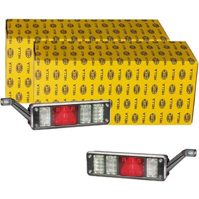 2x Hella Mit Led + Halogen Rückleuchten Satz 24v Hinten Links+rechts Rücklichter: 2x Hella Mit Led + Halogen Rückleuchten Satz 24v Hinten Links+rechts Rücklichter: