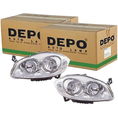 Depo Fiat Mazda Scheinwerfer-Set - Halogen, Blinker, Einstellbar Depo Fiat Mazda Scheinwerfer-Set - Halogen, Blinker, Einstellbar