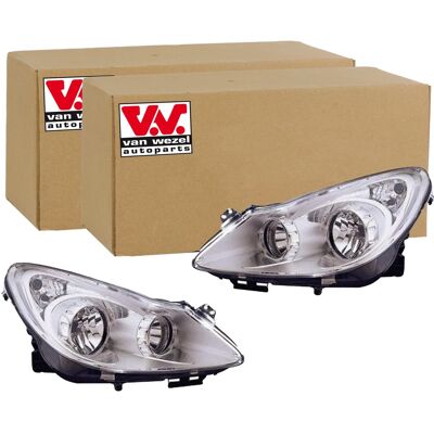 2x Van Wezel H7/h1 Scheinwerfer Satz Passend Für Opel Corsa Links+rechts: Hauptscheinwerfer Alkar: 2741421 Alkar: 2751438 Diederichs: 1814081 Diederic 2x Van Wezel H7/h1 Scheinwerfer Satz Passend Für Opel Corsa Links+rechts: Hauptscheinwerfer Alkar: 2741421 Alkar: 2751438 Diederichs: 1814081 Diederic