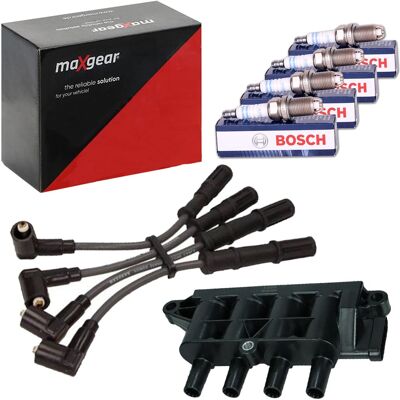MAXGEAR + Weitere Zündkabelsatz+spule+bosch Zündkerzen Passend Für 1.2+1.4 Fiat 500 Panda Punto: Zündkerze Alfa Romeo: 55190788 Beru By Driv: Z293 Bosch: 0242135580 Bos MAXGEAR + Weitere Zündkabelsatz+spule+bosch Zündkerzen Passend Für 1.2+1.4 Fiat 500 Panda Punto: Zündkerze Alfa Romeo: 55190788 Beru By Driv: Z293 Bosch: 0242135580 Bos