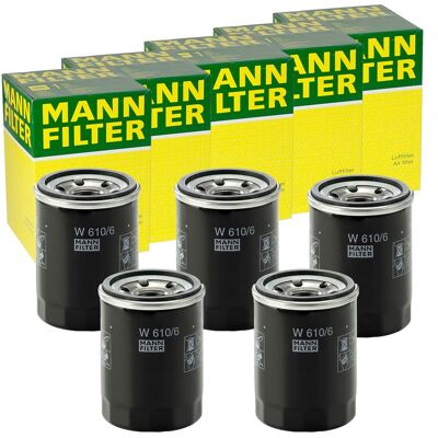 5x Mann-filter W 610/6 Ölfilter Mit Einem Rücklaufsperrventil Anschraubfilter: Ölfilter 1a First Automotive: L40594 Ackoja: A260500 Ackoja: A520502 Ac 5x Mann-filter W 610/6 Ölfilter Mit Einem Rücklaufsperrventil Anschraubfilter: Ölfilter 1a First Automotive: L40594 Ackoja: A260500 Ackoja: A520502 Ac