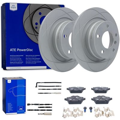 Ate Powerdisc Bremsscheiben 296mm + Beläge Hinten Passend Für Bmw 3er E90 E92: Warnkontakt, Bremsbelagverschleiß A.b.s.: 39691 Abakus: 12010055 Aic: 5 Ate Powerdisc Bremsscheiben 296mm + Beläge Hinten Passend Für Bmw 3er E90 E92: Warnkontakt, Bremsbelagverschleiß A.b.s.: 39691 Abakus: 12010055 Aic: 5