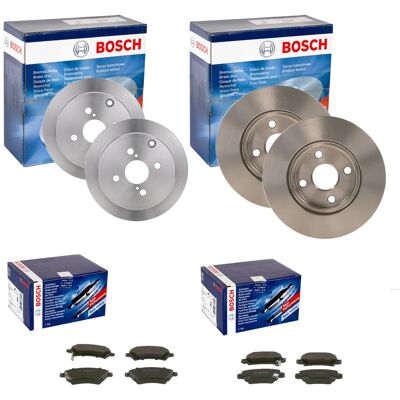 Bosch Bremsscheiben + Beläge Vorne + Hinten Passend Für Toyota Corolla E12: Bremsscheibe A.b.s.: 17453 A.b.s.: 17543 Abakus: 23103054 Abakus: 23103054 Bosch Bremsscheiben + Beläge Vorne + Hinten Passend Für Toyota Corolla E12: Bremsscheibe A.b.s.: 17453 A.b.s.: 17543 Abakus: 23103054 Abakus: 23103054