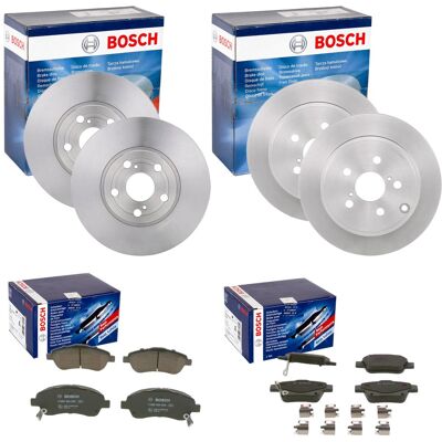 Bosch Bremsscheiben + Beläge Vorne + Hinten Passend Für Toyota Avensis T25: Bremsscheibe A.b.s.: 17511 Aisin: A6f1330s Ashika: 6002211c Ate: 240126013 Bosch Bremsscheiben + Beläge Vorne + Hinten Passend Für Toyota Avensis T25: Bremsscheibe A.b.s.: 17511 Aisin: A6f1330s Ashika: 6002211c Ate: 240126013