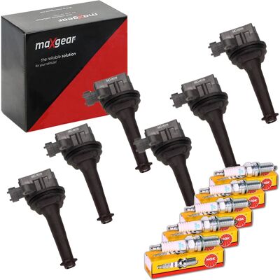 MAXGEAR + Weitere Maxgear Zündspule + Ngk Zündkerze Passend Für Volvo 2.0-2.5 T5 S60 S80 V70 C70: Zündkerze Abarth: 60569957 Abarth: 60579903 Abarth: 60810689 Alfa Rome MAXGEAR + Weitere Maxgear Zündspule + Ngk Zündkerze Passend Für Volvo 2.0-2.5 T5 S60 S80 V70 C70: Zündkerze Abarth: 60569957 Abarth: 60579903 Abarth: 60810689 Alfa Rome
