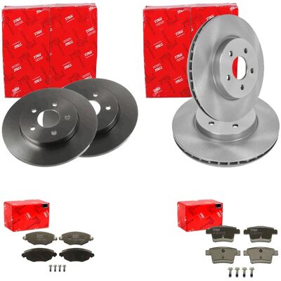 Trw Bremsscheiben + Beläge Vorne + Hinten Passend Für Ford Mondeo 3 Iii Mk3: Bremsbelagsatz, Scheibenbremse A.b.s.: 37489 Abakus: 23102093 Aisin: Bpfo Trw Bremsscheiben + Beläge Vorne + Hinten Passend Für Ford Mondeo 3 Iii Mk3: Bremsbelagsatz, Scheibenbremse A.b.s.: 37489 Abakus: 23102093 Aisin: Bpfo