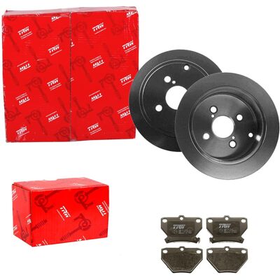 Trw Bremsscheiben + Beläge Hinten Passend Für Toyota Corolla E12 Auch Verso: Bremsscheibe A.b.s.: 17457 A.b.s.: 17517 Abakus: 23104078 Abakus: 2310407 Trw Bremsscheiben + Beläge Hinten Passend Für Toyota Corolla E12 Auch Verso: Bremsscheibe A.b.s.: 17457 A.b.s.: 17517 Abakus: 23104078 Abakus: 2310407