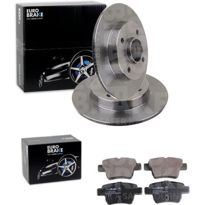 Eurobrake Bremsscheiben 249mm + Beläge Hinten Passend Für Citroen C4 2004-2010: Bremsscheibe A.b.s.: 17631 A.b.s.: 17631c Abakus: 23104035 Abakus: 231 Eurobrake Bremsscheiben 249mm + Beläge Hinten Passend Für Citroen C4 2004-2010: Bremsscheibe A.b.s.: 17631 A.b.s.: 17631c Abakus: 23104035 Abakus: 231