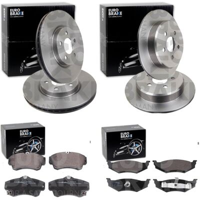 Eurobrake Bremsscheiben + Beläge Vorne + Hinten Passend Für Chrysler Pt Cruiser: Bremsscheibe A.b.s.: 16724 Ate: 24010901461 Blue Print: Ada104329 Bos Eurobrake Bremsscheiben + Beläge Vorne + Hinten Passend Für Chrysler Pt Cruiser: Bremsscheibe A.b.s.: 16724 Ate: 24010901461 Blue Print: Ada104329 Bos
