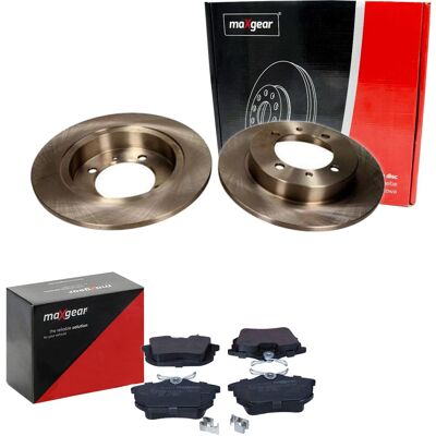 Maxgear Bremsenset 260mm hinten für Mitsubishi Carisma Volvo S40 V40 - Bremsscheibe & Beläge Maxgear Bremsenset 260mm hinten für Mitsubishi Carisma Volvo S40 V40 - Bremsscheibe & Beläge