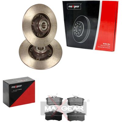 Maxgear Bremsscheiben+ Beläge Hinten - Passend für Peugeot, Citroen, Audi - 250mm Maxgear Bremsscheiben+ Beläge Hinten - Passend für Peugeot, Citroen, Audi - 250mm