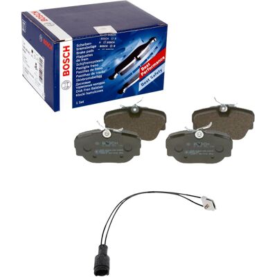 Bosch BMW E30 Bremsbeläge - Niedrigmetallisch, vorne, Warnkontakt Bosch BMW E30 Bremsbeläge - Niedrigmetallisch, vorne, Warnkontakt
