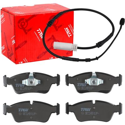 TRW Bremsbeläge + Warnkontakt - Bremsbeläge & Verschleißsensor TRW Bremsbeläge + Warnkontakt - Bremsbeläge & Verschleißsensor