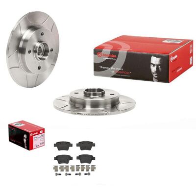 Brembo - 249mm rear discs - für Citroën C4 2004-2010 - Rear pads included - Brake disc with pads Brembo - 249mm rear discs - für Citroën C4 2004-2010 - Rear pads included - Brake disc with pads