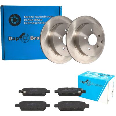 Rap Brakes Bremsenset 308mm Hinten Passend Für Nissan Murano Z50: Bremsscheibe A.b.s.: 17698 Aisin: B6r098s Ashika: 6101106c Ate: 24011601221 Blue Pri Rap Brakes Bremsenset 308mm Hinten Passend Für Nissan Murano Z50: Bremsscheibe A.b.s.: 17698 Aisin: B6r098s Ashika: 6101106c Ate: 24011601221 Blue Pri