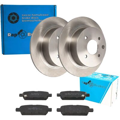 Rap Brakes Bremsenset - Hinten Kompatibel mit Nissan Tiida C11, Sc11, Cube Z12 Rap Brakes Bremsenset - Hinten Kompatibel mit Nissan Tiida C11, Sc11, Cube Z12