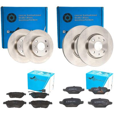 Rap Brakes Bremsenset Vorne + Hinten Passend Für Fiat Panda 169 Bj. 2003 - 2012: Bremsscheibe A.b.s.: 15857 Abakus: 23103020 Abakus: 231030202 Abarth: Rap Brakes Bremsenset Vorne + Hinten Passend Für Fiat Panda 169 Bj. 2003 - 2012: Bremsscheibe A.b.s.: 15857 Abakus: 23103020 Abakus: 231030202 Abarth: