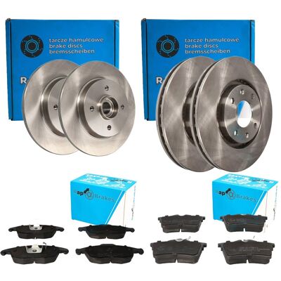 Rap Brakes Bremsenset Vorne+ Hinten Passend Für Citroen Berlingo Peugeot Partner: Bremsscheibe A.b.s.: 17338 Abakus: 23103008 Abakus: 231030082 Aic: 5 Rap Brakes Bremsenset Vorne+ Hinten Passend Für Citroen Berlingo Peugeot Partner: Bremsscheibe A.b.s.: 17338 Abakus: 23103008 Abakus: 231030082 Aic: 5