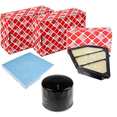 Febi Bilstein Febi Pollen- Luft- Öl-filter Paket Passend Für Honda Cr-5 4 Rmx: Luftfilter Amc Filter: Ha8675 Ashika: 2004469 Blue Print: Adh22292 Bosch: F026400583 Febi Bilstein Febi Pollen- Luft- Öl-filter Paket Passend Für Honda Cr-5 4 Rmx: Luftfilter Amc Filter: Ha8675 Ashika: 2004469 Blue Print: Adh22292 Bosch: F026400583