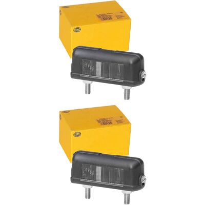 2x Hella Kennzeichenleuchten Universal 12v 24v C5w Anhänger Lkw Pritsche Nkw Pkw: 2x Hella Kennzeichenleuchten Universal 12v 24v C5w Anhänger Lkw Pritsche Nkw Pkw: