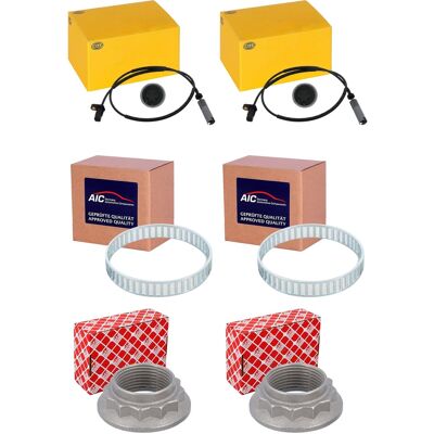 HELLA + Weitere 2x Hella Abs-sensor + Ringe + Achsmuttern Hinten Passend Für Bmw E81-e88 E90-e93: Sensorring, Abs Aic: 55330 Bmw: 1504521 Bmw: 33211504521 Bmw: 33215a HELLA + Weitere 2x Hella Abs-sensor + Ringe + Achsmuttern Hinten Passend Für Bmw E81-e88 E90-e93: Sensorring, Abs Aic: 55330 Bmw: 1504521 Bmw: 33211504521 Bmw: 33215a