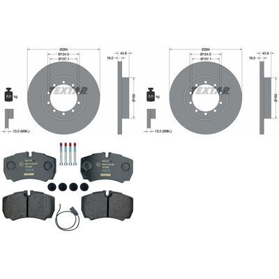 Textar Bremsscheiben 284mm + Beläge Hinten Passend Für Ford Transit + Tourneo: Bremsscheibe A.b.s.: 18262 Ate: 24011601341 Blue Print: Adf124331 Bosch Textar Bremsscheiben 284mm + Beläge Hinten Passend Für Ford Transit + Tourneo: Bremsscheibe A.b.s.: 18262 Ate: 24011601341 Blue Print: Adf124331 Bosch