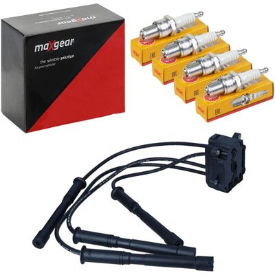 Maxgear Zündspule+leitung+ngk Kerzen Passend Für 1.2 Renault Clio 2 Bis Bj. 2004: Zündkerze Bogap: R1514114 Dacia: 8200322273 Denso: Xe20hru9 Hella: 8 Maxgear Zündspule+leitung+ngk Kerzen Passend Für 1.2 Renault Clio 2 Bis Bj. 2004: Zündkerze Bogap: R1514114 Dacia: 8200322273 Denso: Xe20hru9 Hella: 8