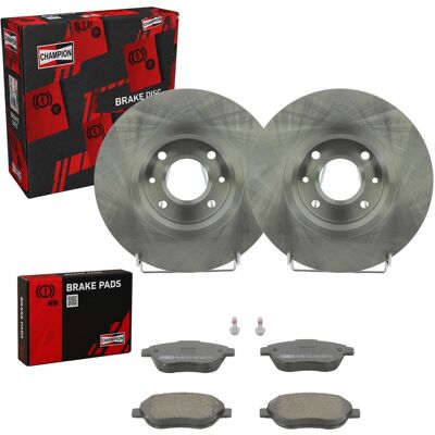 Champion Bremsscheiben 283mm + Beläge Vorne Für Citroen C3 C4 Xsara Picasso: Bremsbelagsatz, Scheibenbremse A.b.s.: 37273 A.b.s.: 37418 Abakus: 231010 Champion Bremsscheiben 283mm + Beläge Vorne Für Citroen C3 C4 Xsara Picasso: Bremsbelagsatz, Scheibenbremse A.b.s.: 37273 A.b.s.: 37418 Abakus: 231010